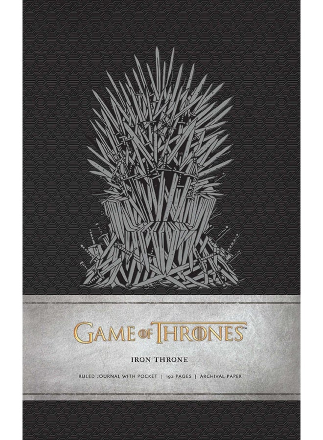 Game Of Thrones: Iron Throne Hardcover Ruled Journal
